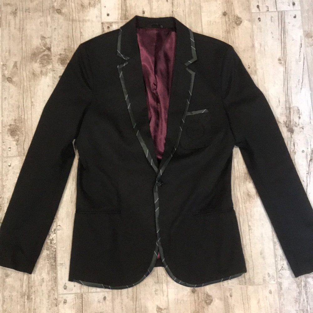 Men’s Zara Black School Boy Blazer.